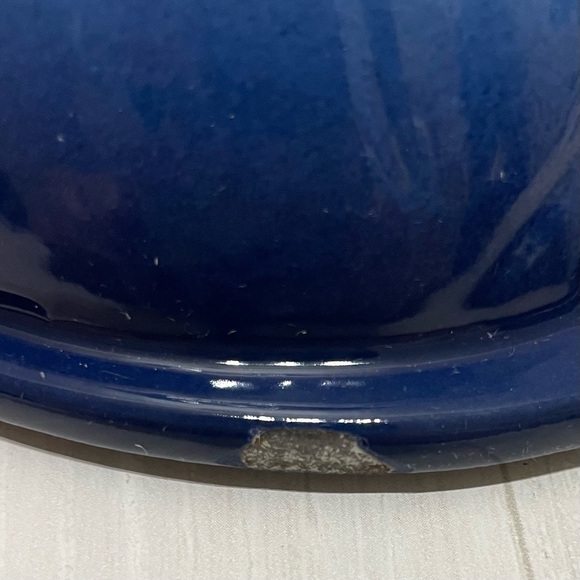 *RARE* Lodge Enamel Covered Cast Iron Chicken Dutch Oven Blue 2QT *RARE* - Picture 10 of 10